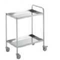 Simply Stainless SS14 800mm w x 550mm d x 900mm h TWO TIER TROLLEY